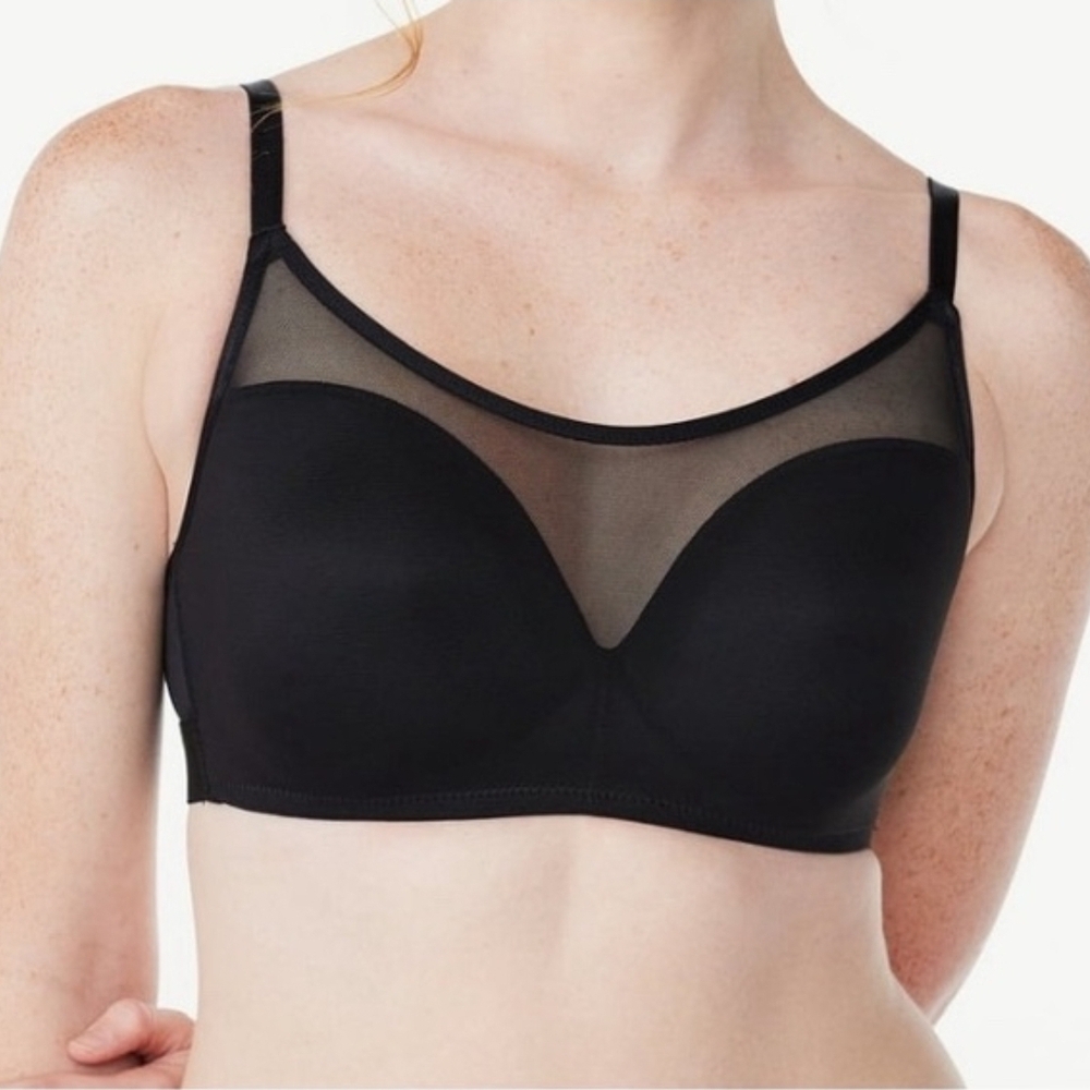 Womens Wirefree Bra Cooling Foam Cups Mesh Adjustable Strap Joyspun